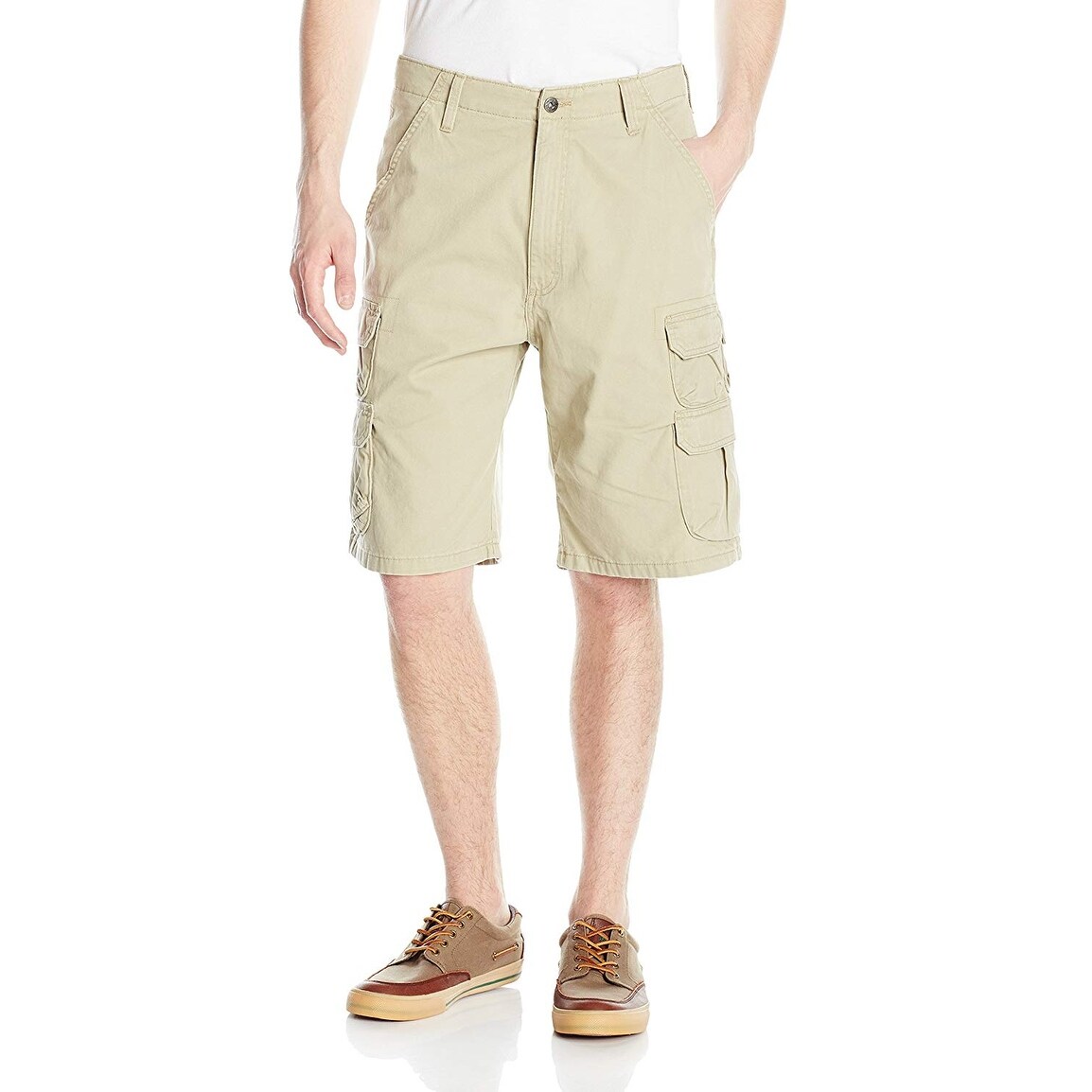 Wrangler men's twill cargo shorts discount