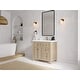 Willow Collections 36 x 22 Sonoma Oak Wood Center Sink Left Bathroom ...