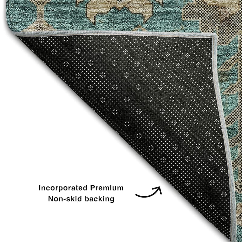 Premium Washable Super Soft Traditional Global Mayfield Rug