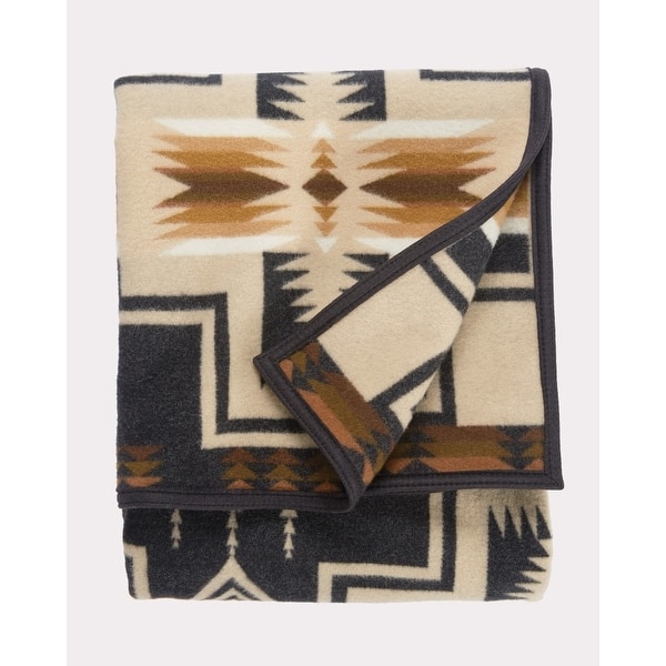 Pendleton Harding Multicolor Southwest Pattern Cotton and Wool Throw
