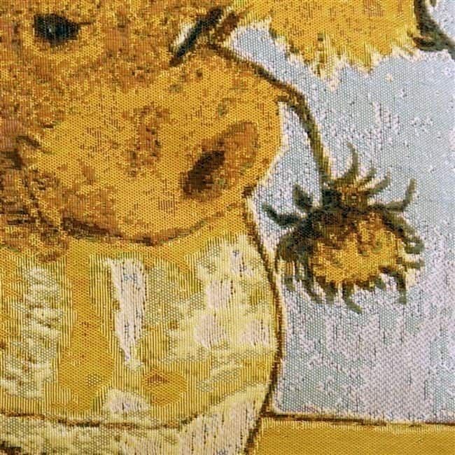 Van Gogh Sunflowers Throw Pillow
