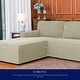 preview thumbnail 71 of 79, Subrtex 2-Piece L Shape Sofa Cover Stretch Sectional Left Chaise Cover