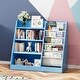preview thumbnail 21 of 33, 4-Tier Kids Wooden Bookshelf, 5 Layer Sling Bookcase, Baby Storage Book Rack, Kids Book Toy Organizer Chest