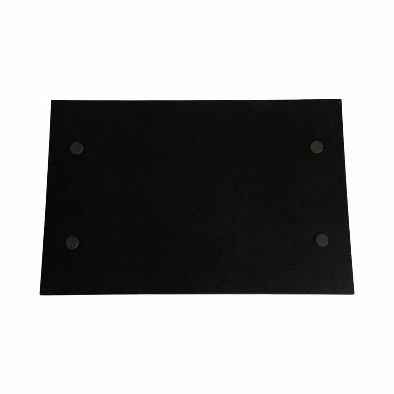 Glass Serving Trays with Modern Handles Stylish Accent (Set of 2) - 16" x 12" x 2"