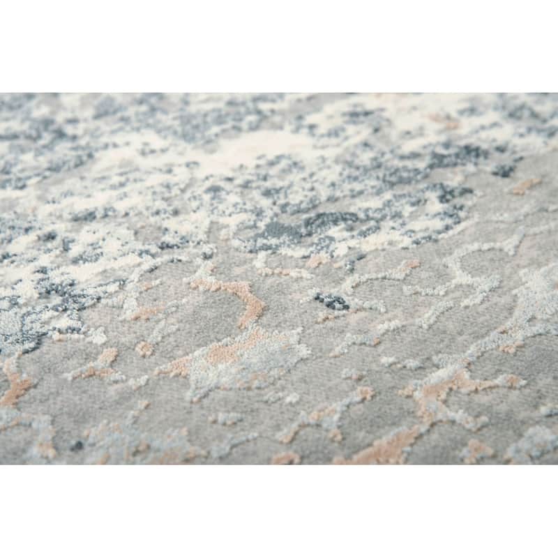 Alora Decor Glamour Power-Loomed Abstract Rug