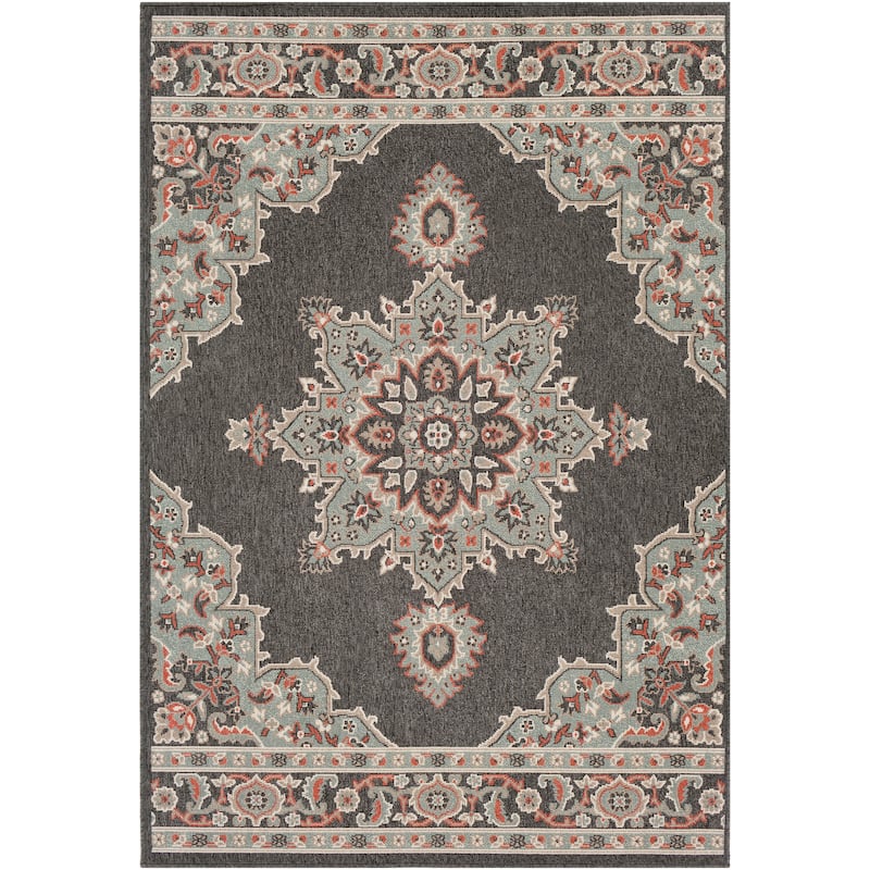 Livabliss Cesare Medallion Indoor/ Outdoor Area Rug