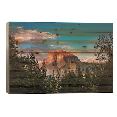 California Yosemite Valley Sunset I Print On Wood by Alex G Perez - Multi-Color