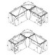 preview thumbnail 10 of 8, Monterey 67-inch Glass Top L-Shape Computer Desk Cappuccino