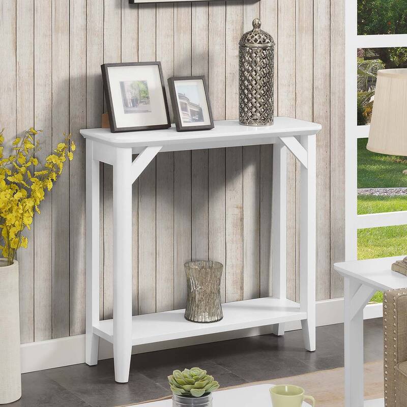 Convenience Concepts Winston Entryway Hall Table with Shelf