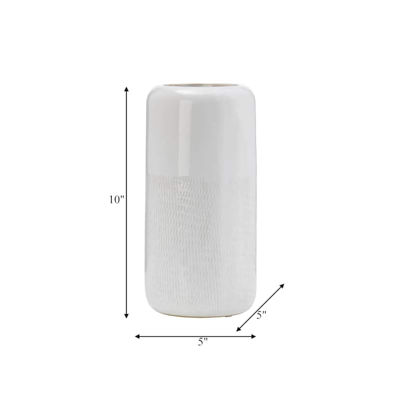 Sagebrook Home Neutral Ceramic Vase