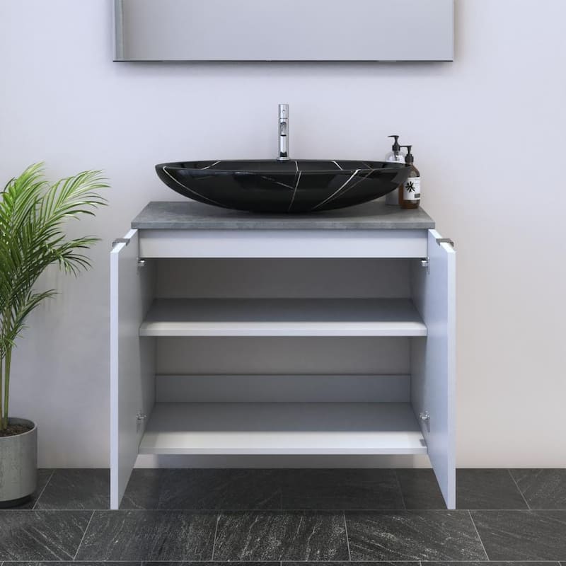 Nicole 2D 80 Floating Bathroom Vanity (32" Width)