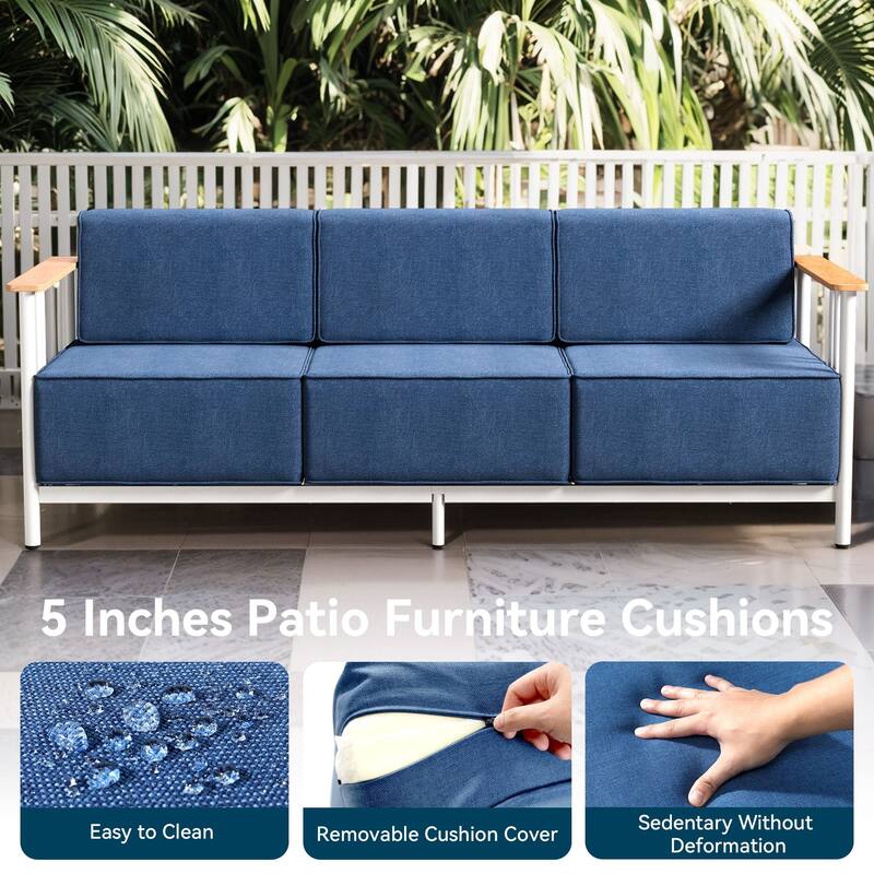 Outdoor Patio Funiture Set with Extra-Thick Seat cushion