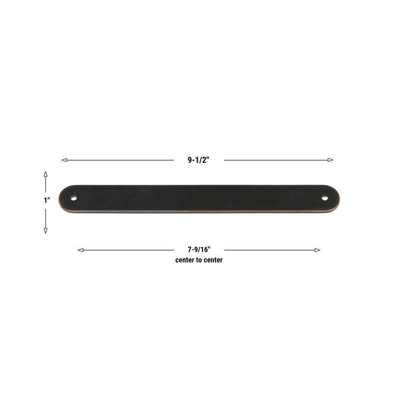 GlideRite 9-1/2 in. Rounded Backplate 7-9/16 in. Center to Center, 9343-192
