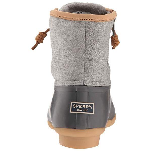 sperry saltwater emboss wool duck rain boots