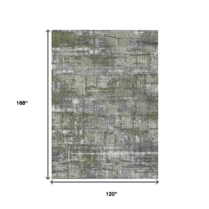 HomeRoots Geometric Transitional Rectangle Outdoor Rug