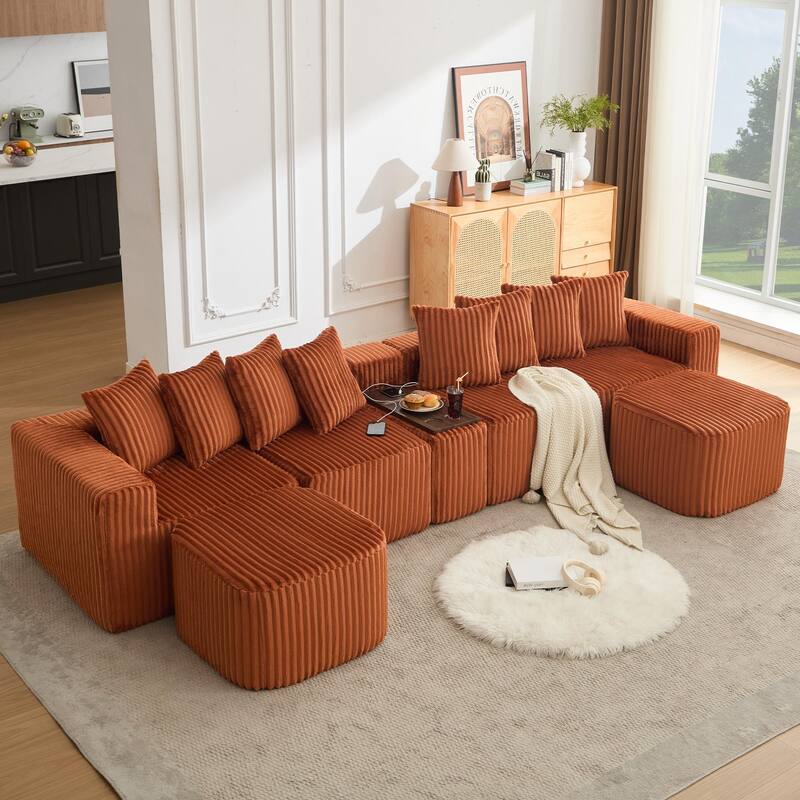 137.5" Oversize Movable Modular Sofa