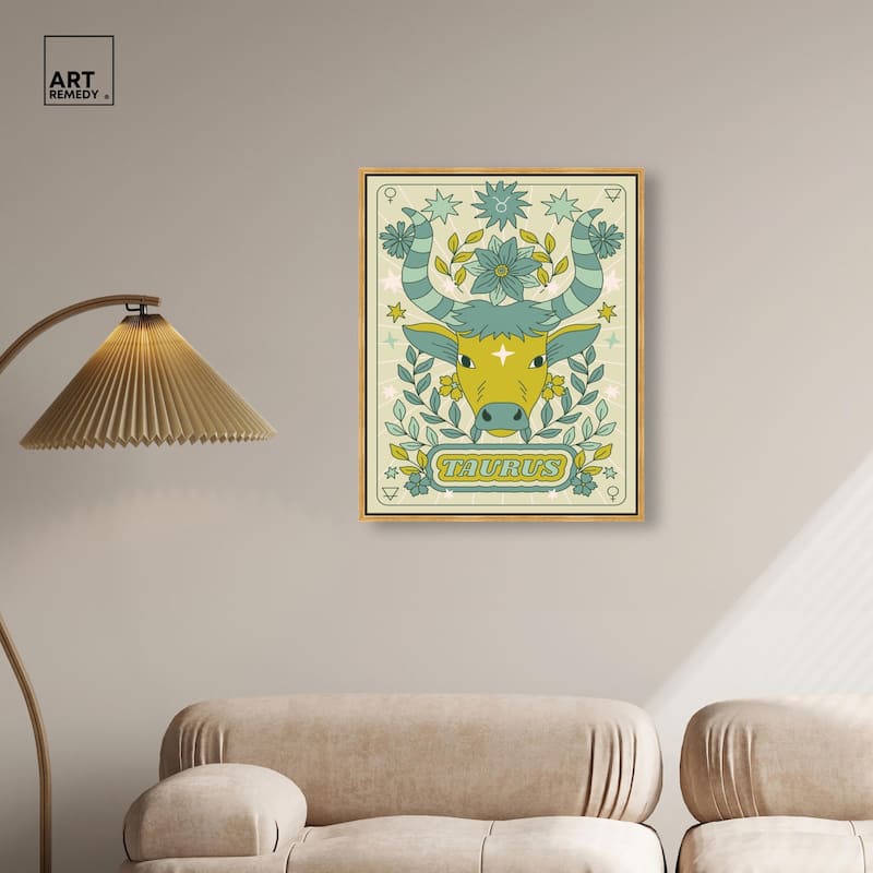 Taurus Stars Card Canvas by Art Remedy