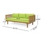 preview thumbnail 4 of 29, Claremont Outdoor 3-seat Acacia Wood Daybed by Christopher Knight Home