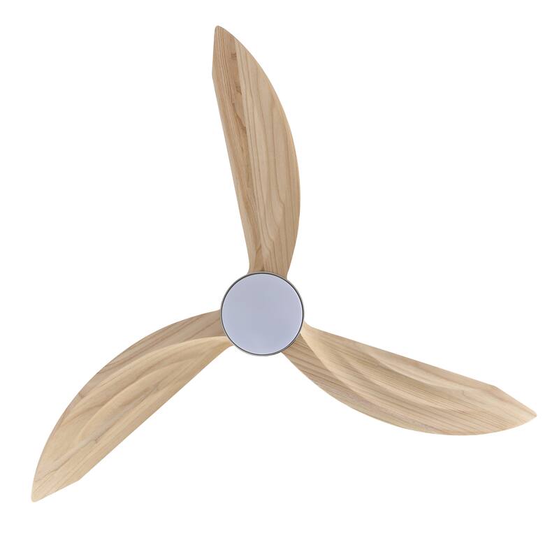 WINGBO 64-inch 3-Blades Indoor Celiing Fan with LED Light, White