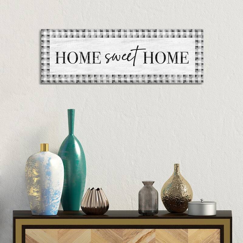 iCanvas "Home Sweet Home" by Natalie Carpentieri Canvas Print - 12x36x1.5