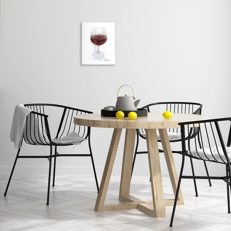Stupell Modern Cabernet in Glass Wall Plaque Art Design By Matthew Piotrowicz