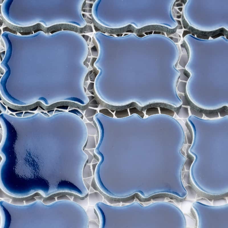 Merola Tile Hudson Tangier Smoky Blue 12-3/8" x 12-3/8" Porcelain Floor and Wall Tile
