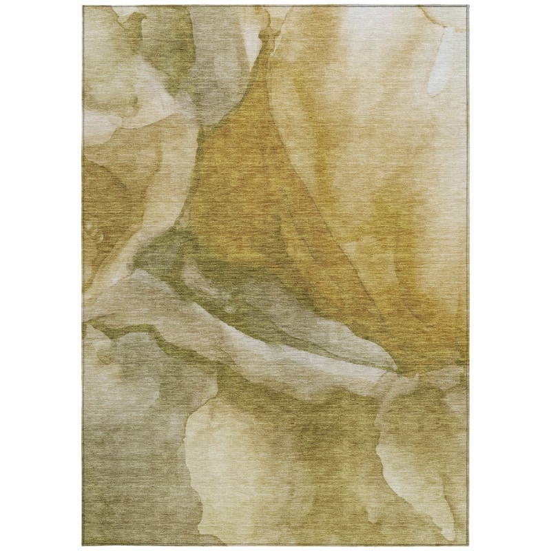 HomeRoots Abstract Transitional Rectangle Outdoor Rug