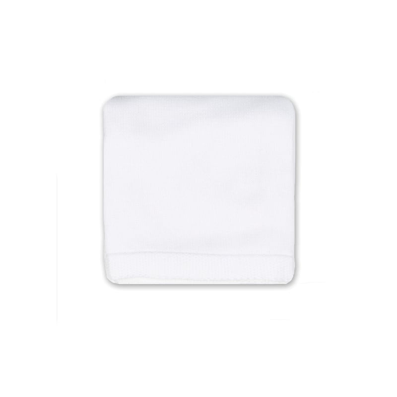 Knit Blanket with Border - Ivory