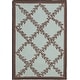 preview thumbnail 34 of 105, SAFAVIEH Handmade Chelsea Kimber Trellis French Country Wool Rug 2'6" x 4' - Blue/Brown - Rectangle