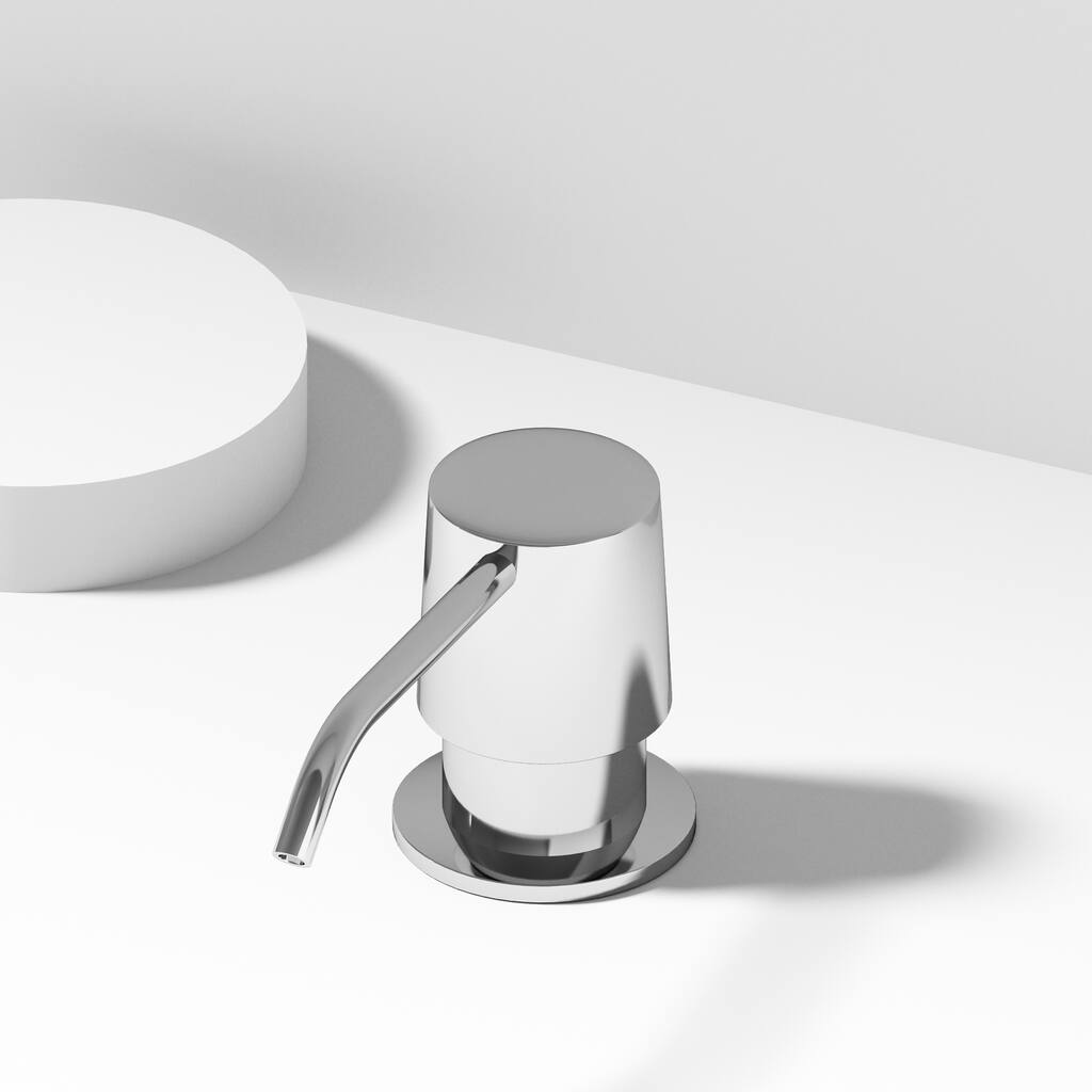 VIGO 12 oz. 1.5" W Kitchen Soap Dispenser in Chrome