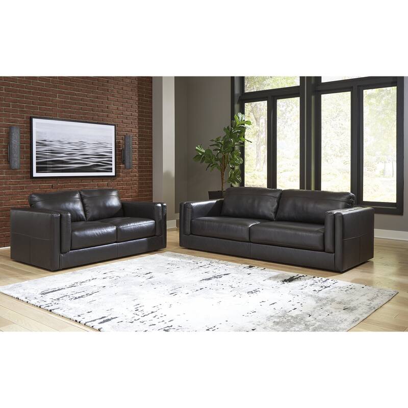 Signature Design by Ashley Amiata Brown 2-Piece Upholstery Package - 96" W x 41" D x 35" H