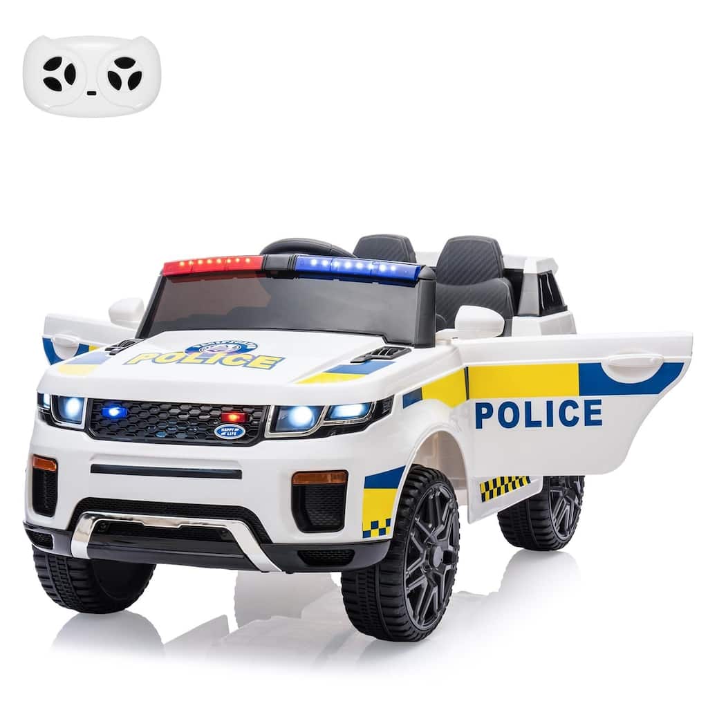 Kids Electric Police Car with Alarm & Megaphone