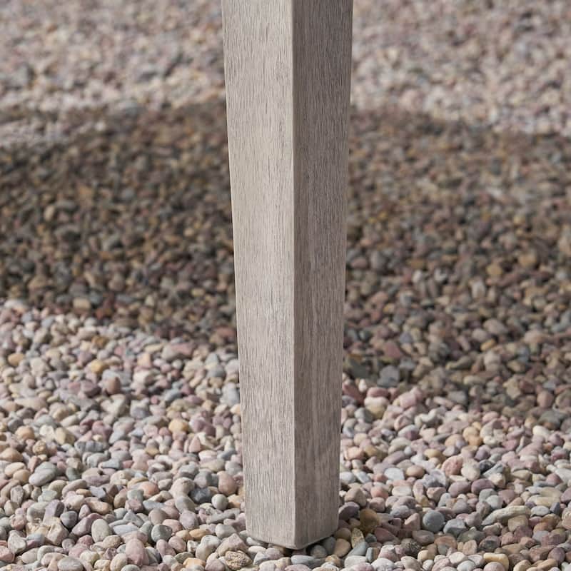 Hampton Outdoor Wood and Wicker Sofa and Coffee Table Set by Christopher Knight Home