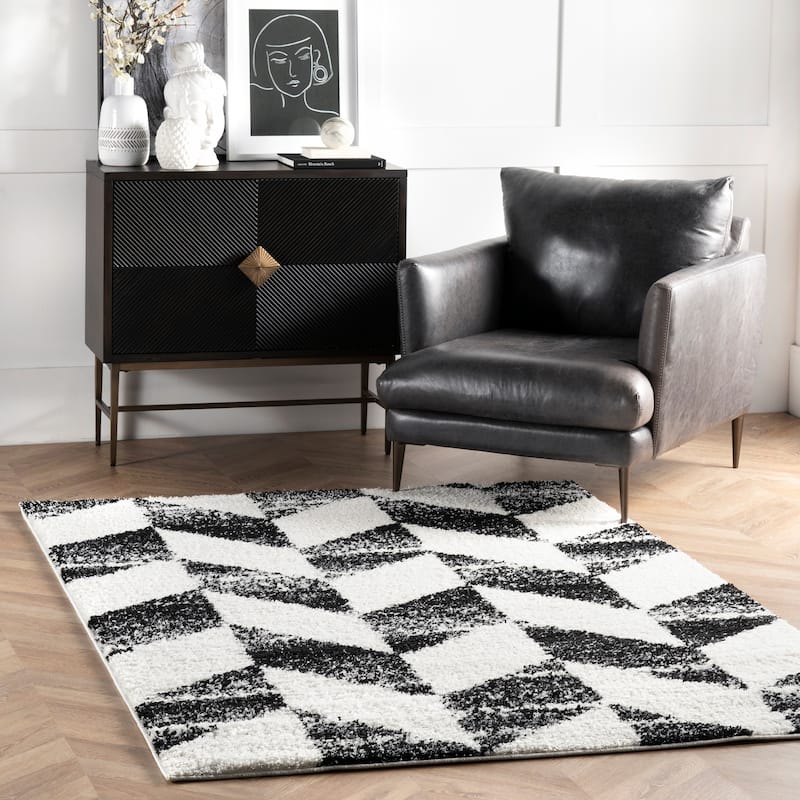 Nuloom Avery Herringbone Cozy Shag Area Rug