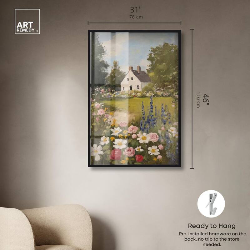 Floral Farmhouse I Shadowbox by Art Remedy
