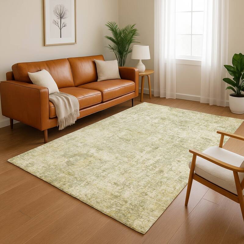 Premium Washable Super Soft Abstract Casual Mayfield Rug - Sage - 10' x 14'