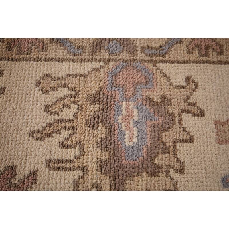 Blue Oushak Oriental Area Rug Handmade Wool Carpet - 8'2" x 10'2"