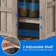 preview thumbnail 26 of 32, Farmhouse Sideboard Buffet Cabinet with Storage-Sliding Barn Doors and 4 Drawers