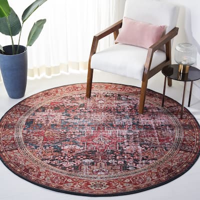 SAFAVIEH Tucson Machine Washable Slip Resistant Soheir Oriental Rug