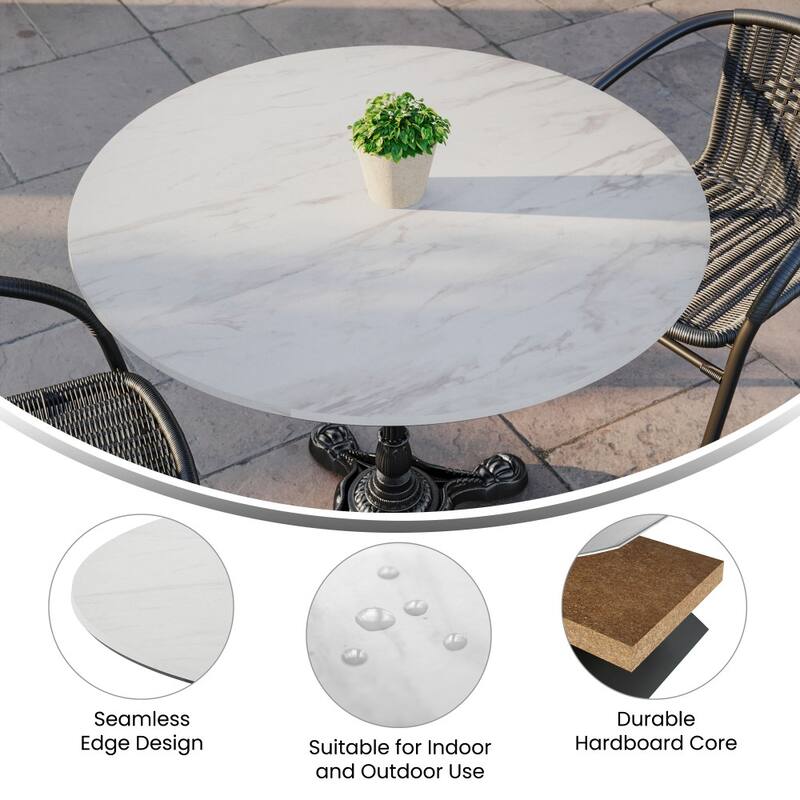 Commercial HPL Wrapped Seamless Scratch and Stain Resistant Tabletop