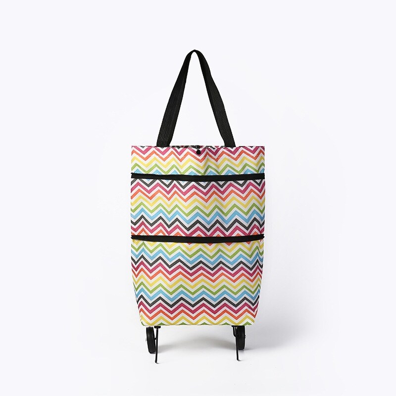 Foldable shopping trolley tote discount bag