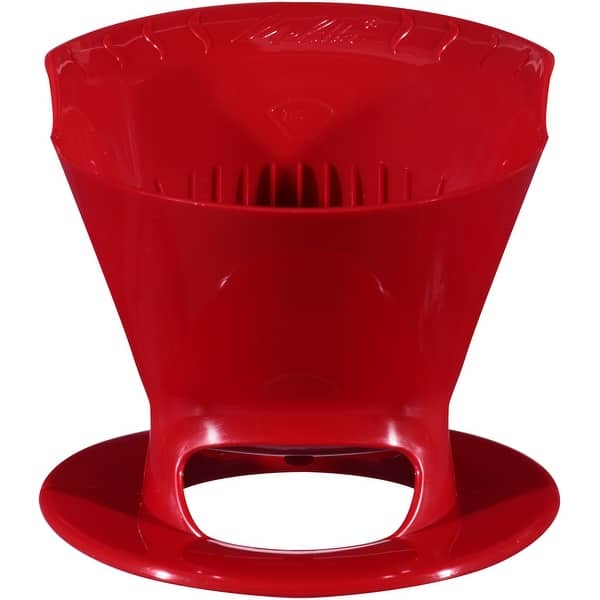 Melitta Ready Set Joe Single Cup Pour Over Coffee Brewer, Red