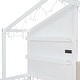 preview thumbnail 38 of 38, Gray Twin House Bed with Sofa, Charging Station & Drawers - Fun & Functional