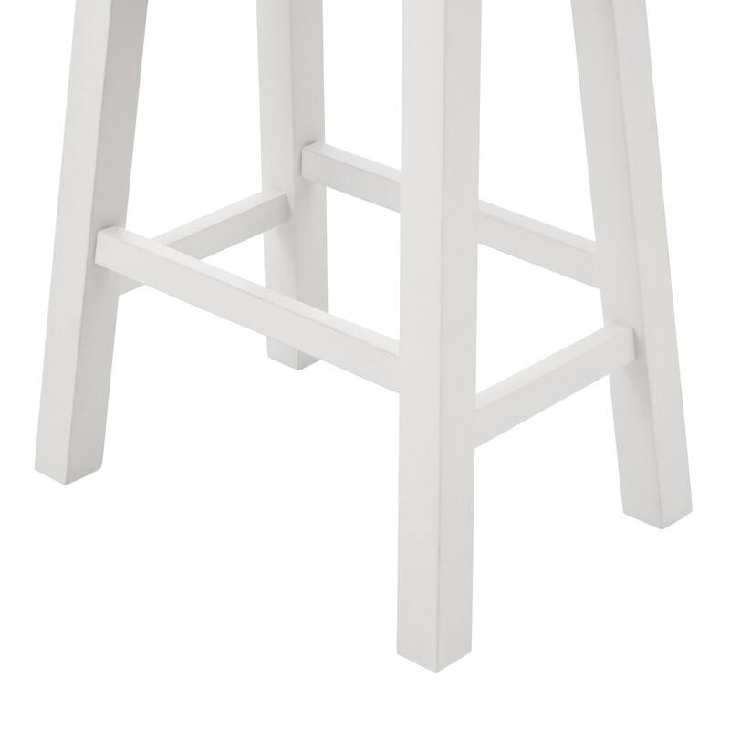 Antique Grey White 3-Piece Industrial Dining Table and Chairs Set for Dining Room, Kitchen