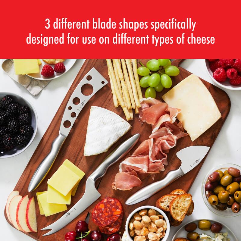ZWILLING Collection 3-pc Cheese Knife Set for Charcuterie Board, Gift Set