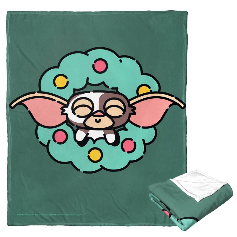 Warner Brothers Gremlins Festive Gizmo Silk Touch Throw Blanket