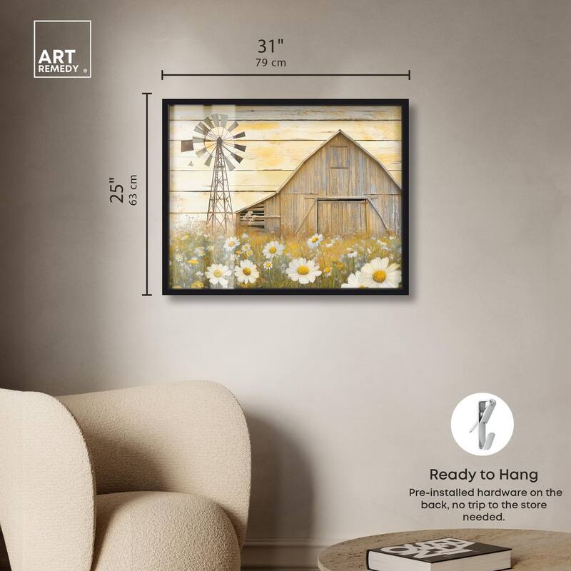 Old Windmill Shadowbox by Art Remedy