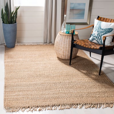 SAFAVIEH Handmade Natural Fiber Leteke Jute Fringe Rug