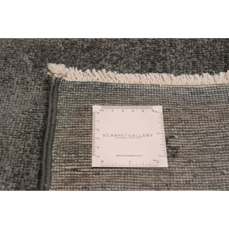ECARPETGALLERY Hand-knotted Vibrance Grey Wool Rug - 8'2 x 10'1