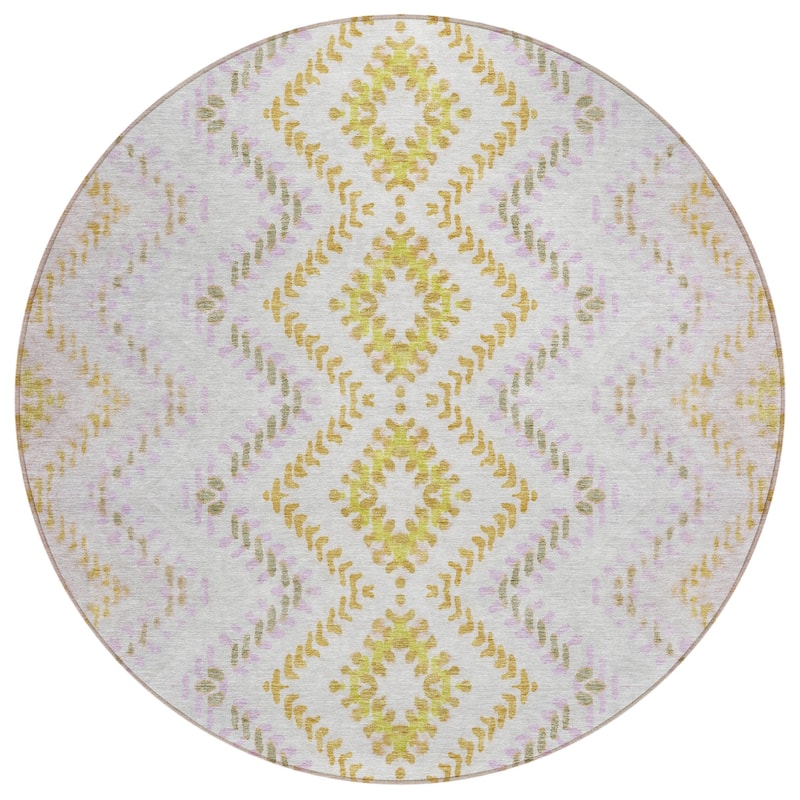 Machine Washable Indoor/ Outdoor Chantille Boho Global Rug